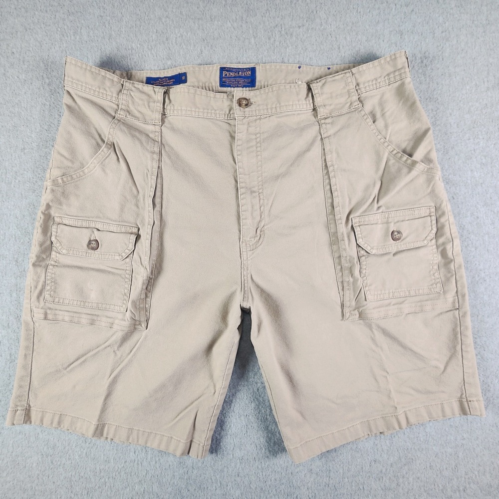 Pendleton Cargo Shorts Mens 38 Beige Tan Khaki Pockets Outdoor Activewear Tag 40